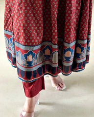Cotton Anaarkali 3pis dress
