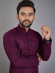 LAKHNAWI WORK KURTA FOR MEN'S