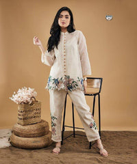 Embroidery top and palazzo Co-Ord set