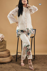 Embroidery top and palazzo Co-Ord set
