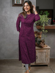 Cotton Printed Kurti with Back Zip | Sizes S-3XL |
