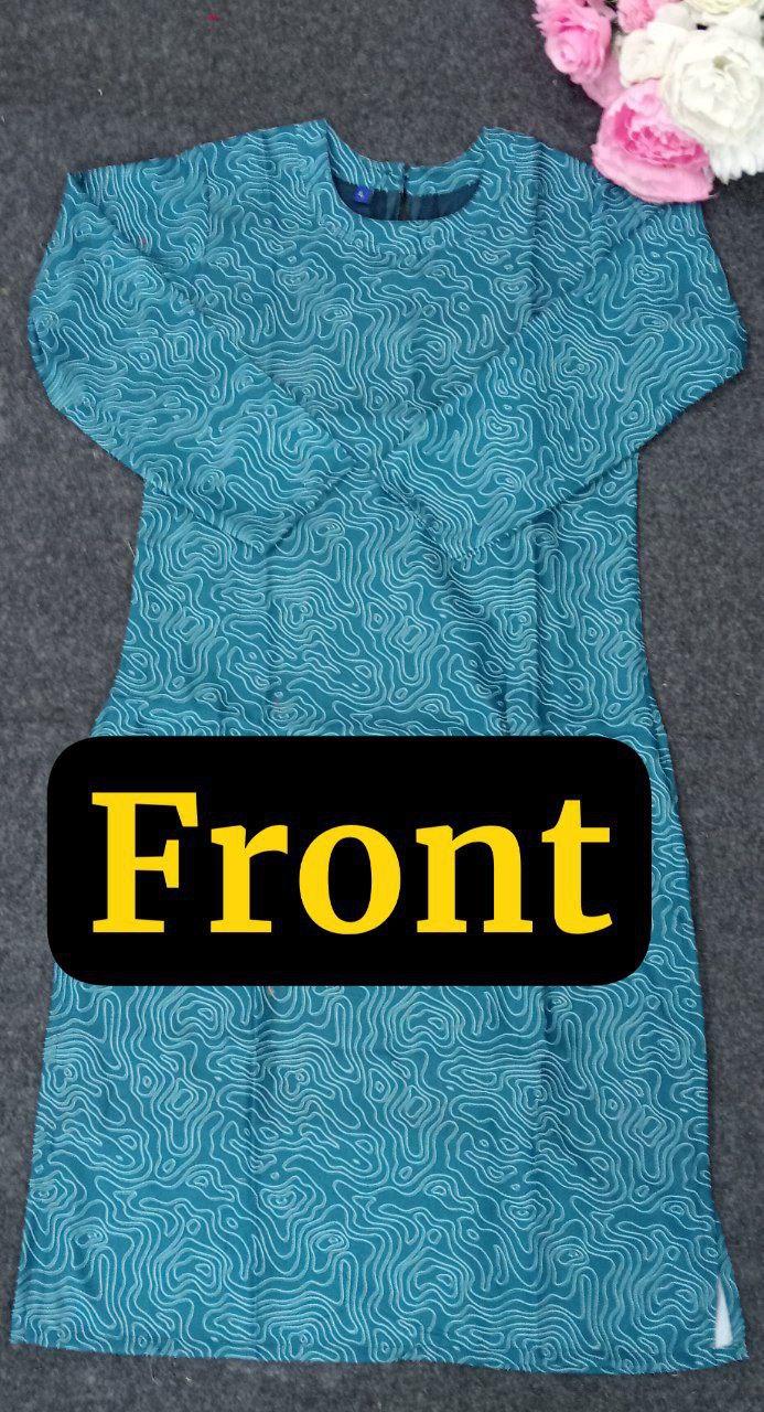Cotton Printed Kurti with Back Zip | Sizes S-3XL |