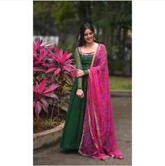 Georgette Anrkali dress