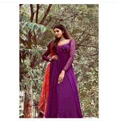 Georgette Anrkali dress