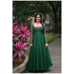 Georgette Anrkali dress