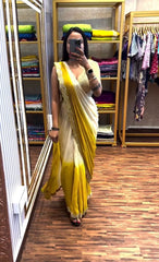 Ready To Wear Saree With Real Mirror Work