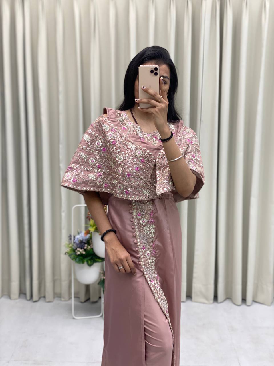 FOIL PAPER WORK GOWN