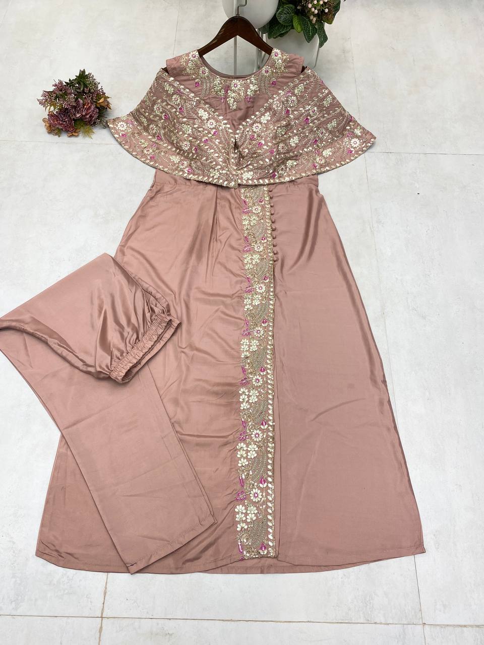 FOIL PAPER WORK GOWN