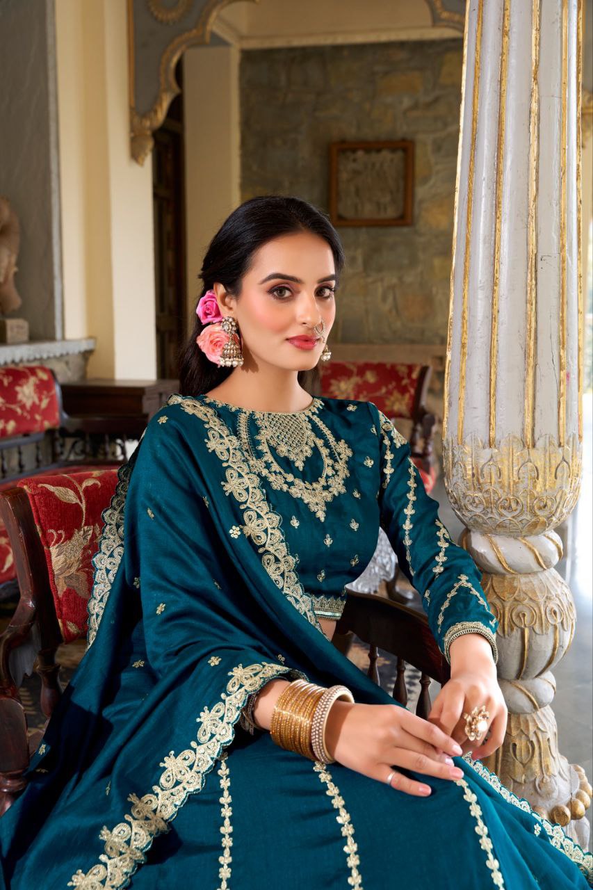 Vichitra Silk lehenga Choli