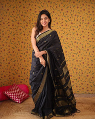 Art Silk Jacquard Border Saree