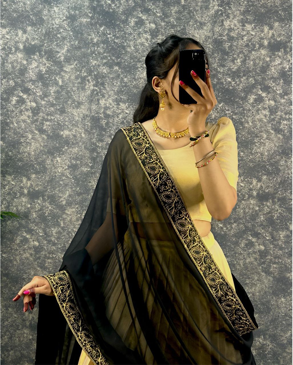 Tissue Cotton lehenga choli