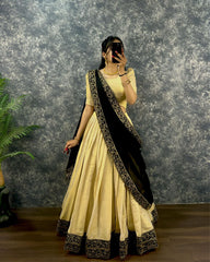 Tissue Cotton lehenga choli