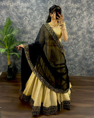 Tissue Cotton lehenga choli