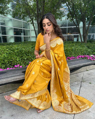 Silk Jacquard Border Saree