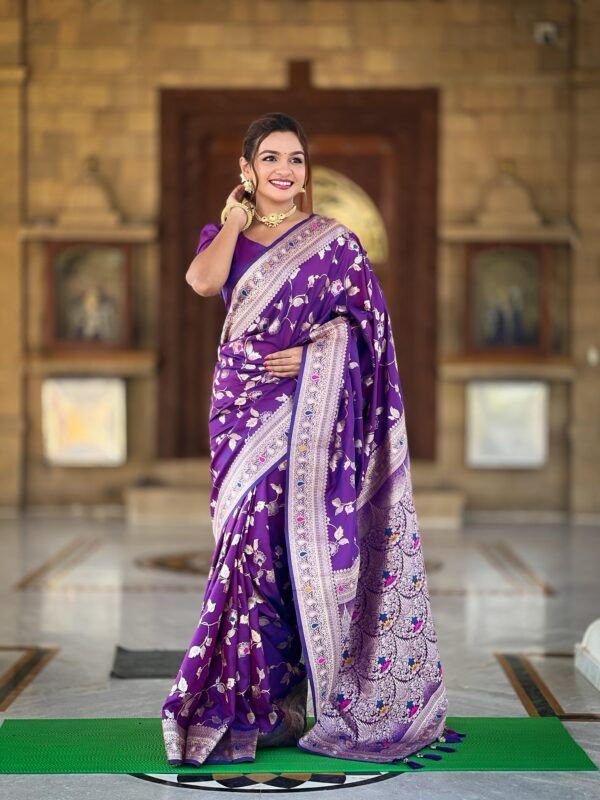 Silk Jacquard Border Saree