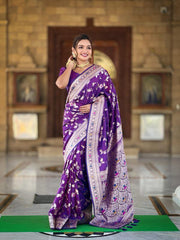 Silk Jacquard Border Saree