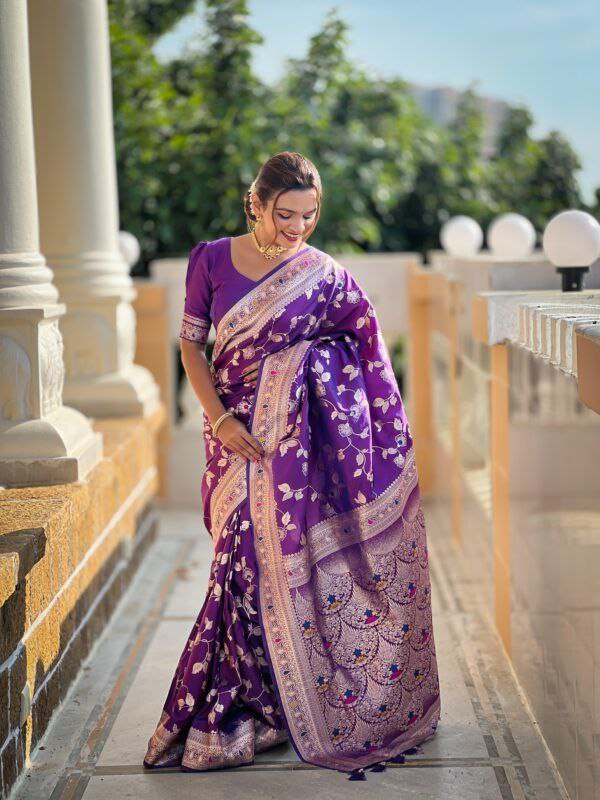 Silk Jacquard Border Saree