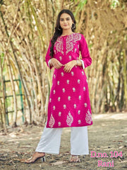 Designer kurti plazo set