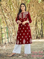 Designer kurti plazo set
