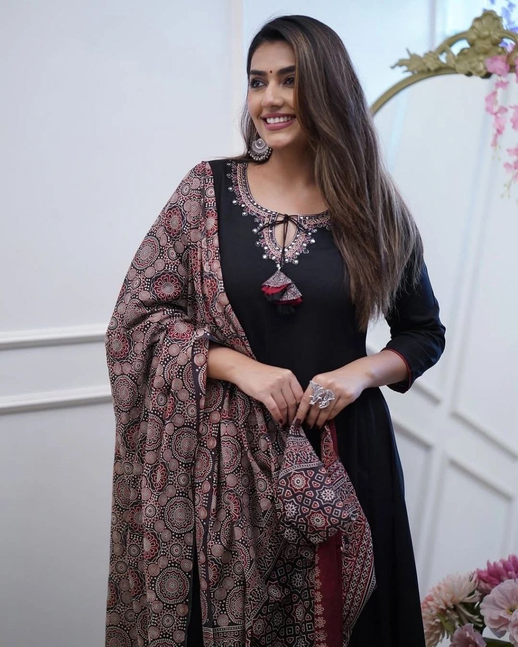 PURE VISCOSE CHANDERI KURTA SET
