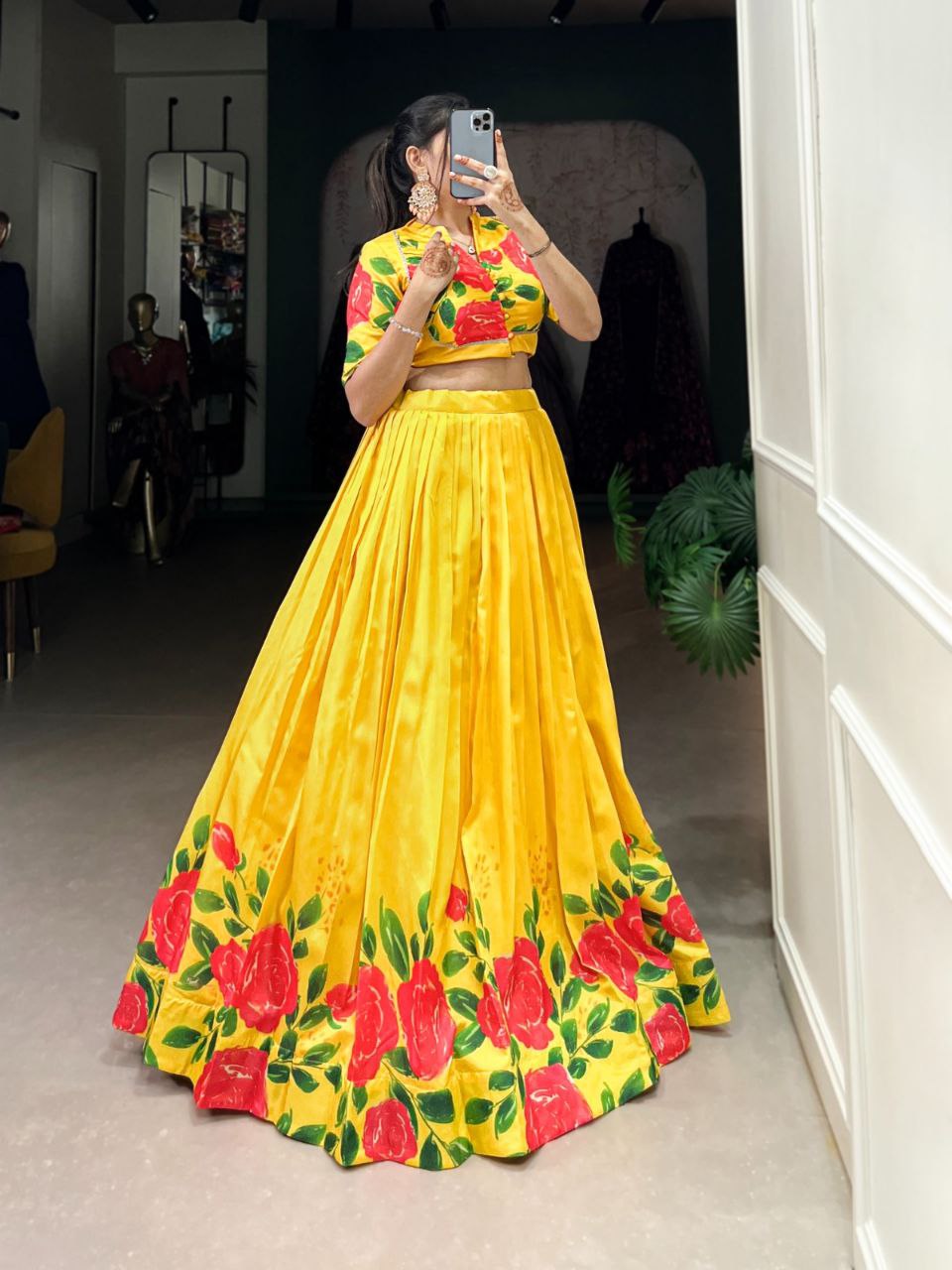 Floral lehenga choli