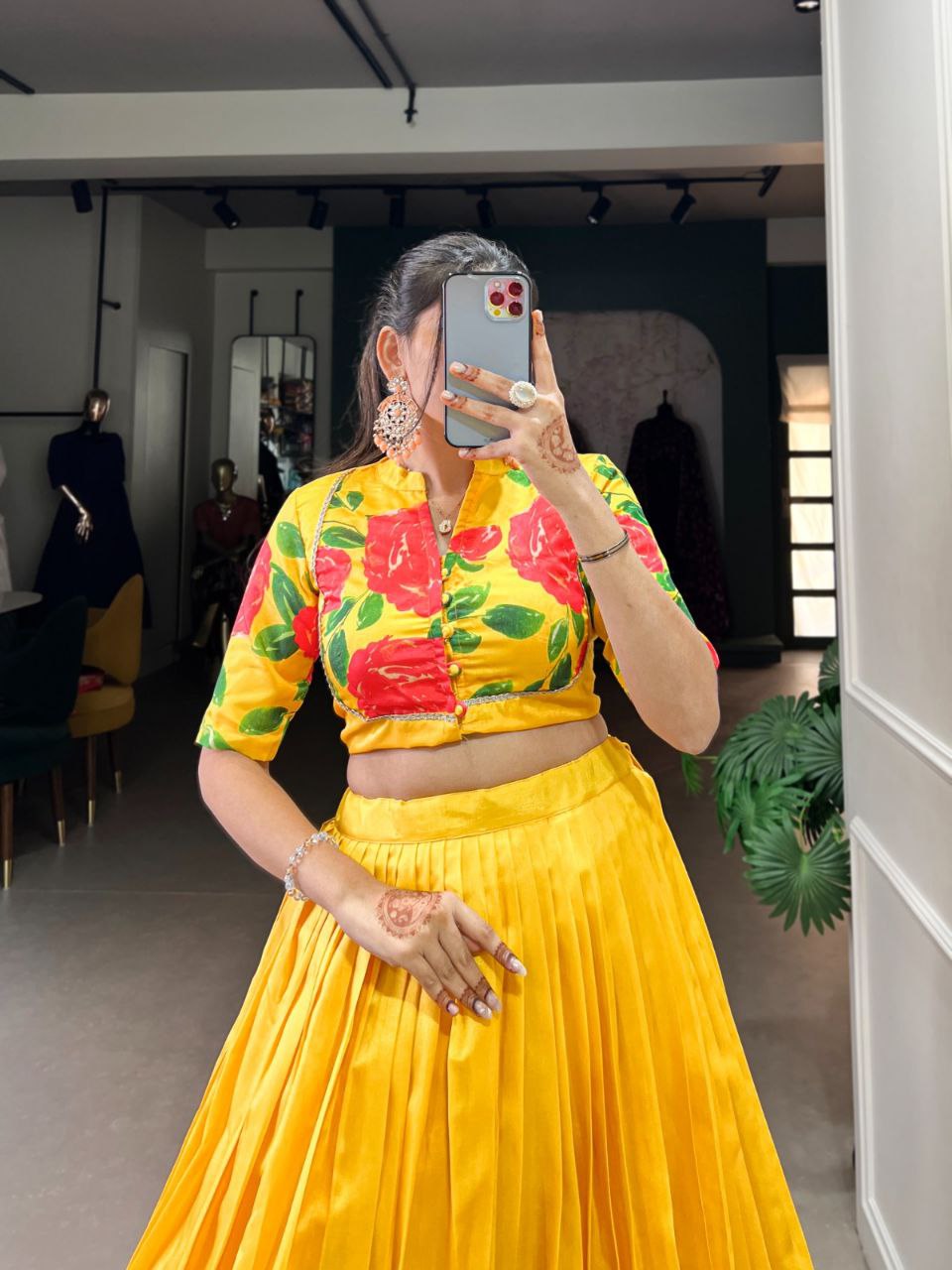 Floral lehenga choli
