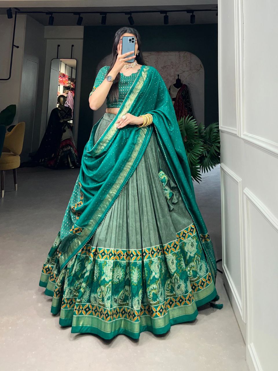 Floral Print lehenga