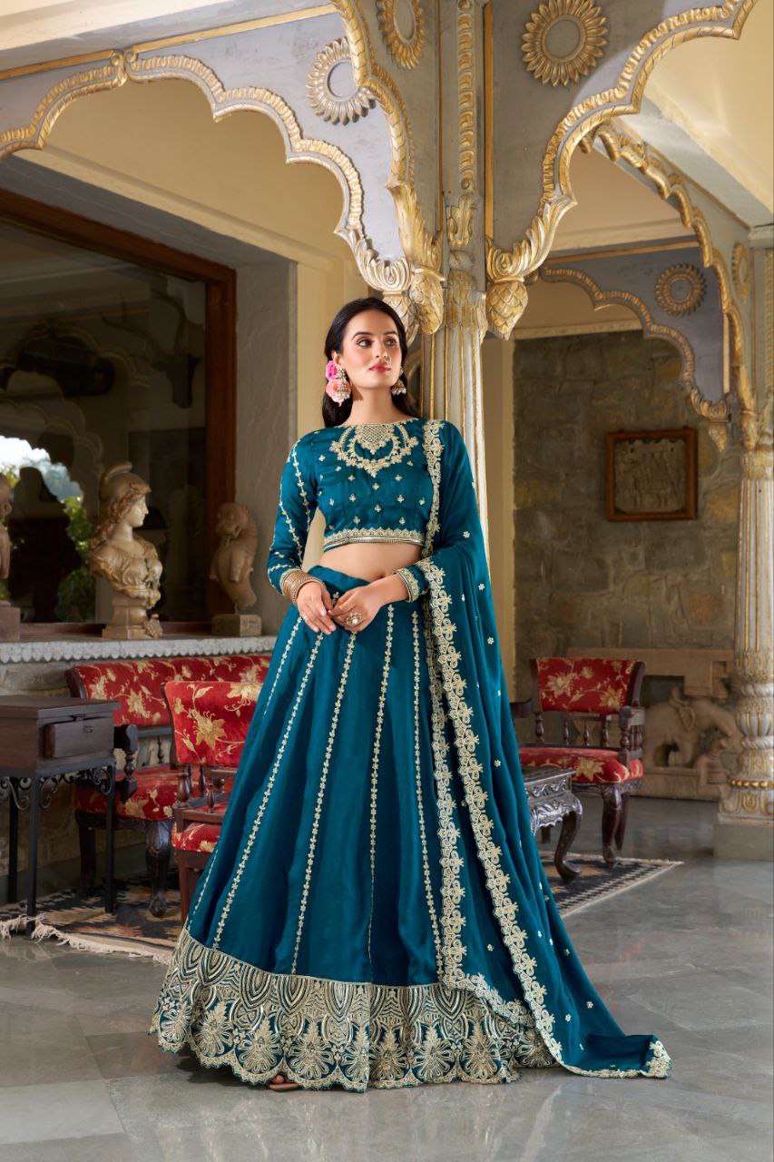 Vichitra Silk lehenga Choli