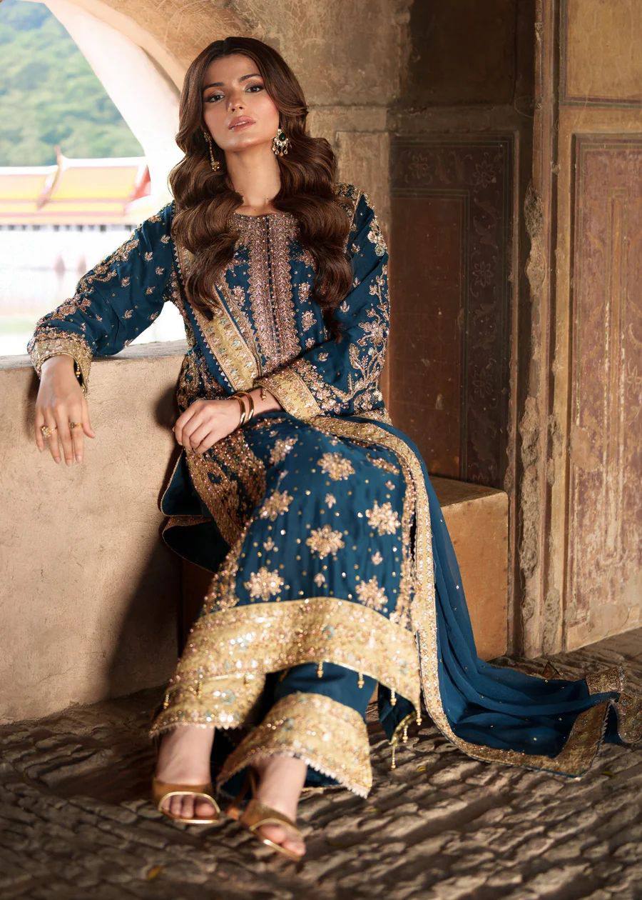 Elegant Black Embroidered Designer Set | Heavy Georgette Sequence & Rivet Moti Work | Ready to Wear Premium Ethnic Suit