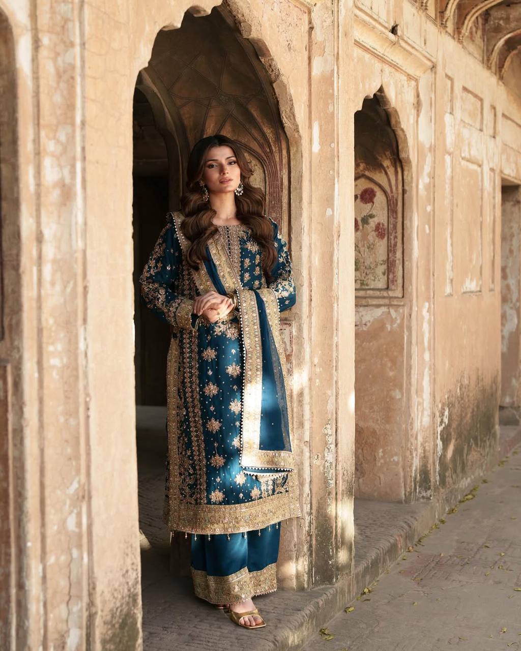 Elegant Black Embroidered Designer Set | Heavy Georgette Sequence & Rivet Moti Work | Ready to Wear Premium Ethnic Suit