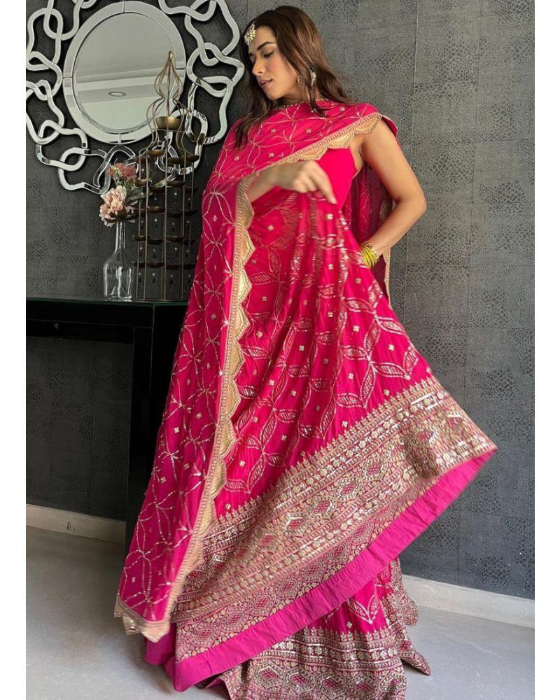 Designer party wear sequence embroidery work lehenga choli