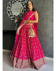 Designer party wear sequence embroidery work lehenga choli