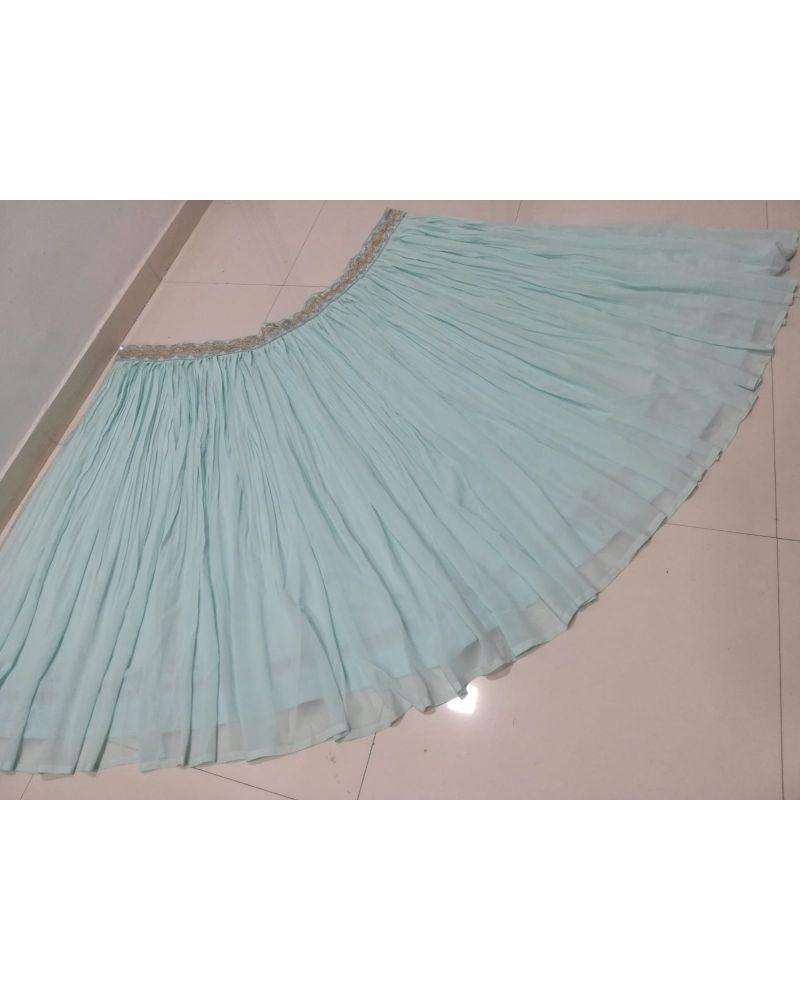 Georgette Crushed Lehenga and Sequence Work Choli